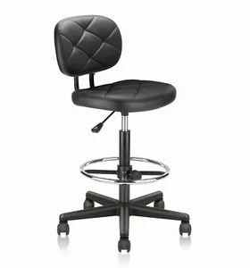 Hydraulic Rolling Swivel Stool Salon Spa Tattoo Chair Height Footrest Adjustable - Picture 1 of 6