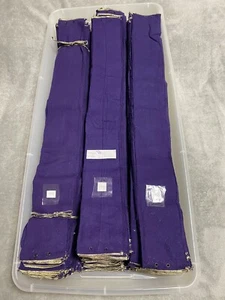 Crown Royal Bag (VIOLA) Ricambi Pannello Laterale per Trapuntatura (30”x 3,5”) (Lotto di 10) - Foto 1 di 9