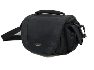 Lowepro Small Black Camera Case Bag Pouch Adjustable Removable Strap - Picture 1 of 5