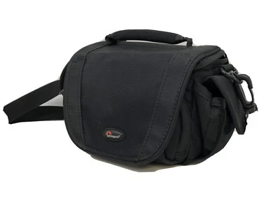 Lowepro Small Black Camera Case Bag Pouch Adjustable Removable Strap - Image 1 of 4