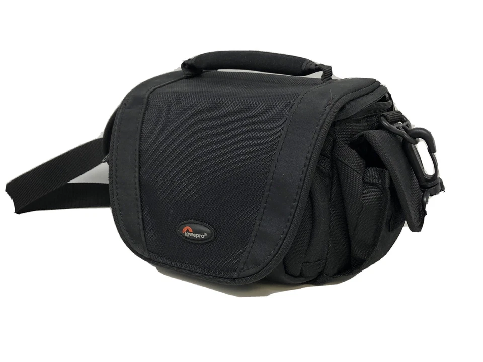 Lowepro Small Black Camera Case Bag Pouch Adjustable Removable Strap - Image 1 of 4