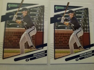 Lote Donruss Keston Hiura #82 2021 base y variación fotográfica - Milwaukee Brewers - Imagen 1 de 1