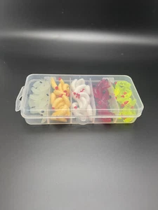 100 PCS 2cm Maggot Grub Soft Fishing Lure kit Carp Fly Lifelike Worm Bait Bread - Picture 1 of 7