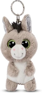Donkey Keyring Donki 9cm / Cuddly Toy Pendant / Key Holders / Bag Charm, Grey - Foto 1 di 5