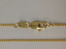 14Kt 14K Yellow 15 16 18 20" .7mm Solid Gold Round Wheat Necklace Chain Lobster