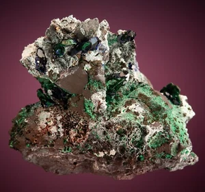 Azurita, mina Morenci, montañas Shannon, condado de Greenlee, Arizona 2205-0177 - Imagen 1 de 5