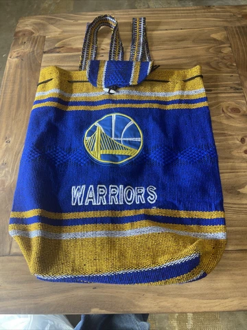 GOLDEN STATE WARRIORS NBA TEAM BLUE Woven Backpack NBA Hippie Bag Cover