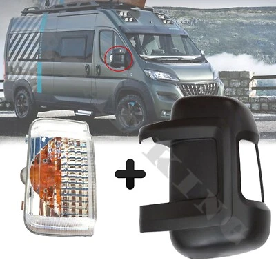 1xCalotta Specchino+Indicatore Arancia Sinistra Per Fiat Ducato/Jumper Boxer 06- - Immagine 1 di 4