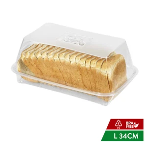 Elianware Tranparent Food Storage Cake Bread Storage Box 34cm - Picture 1 of 6