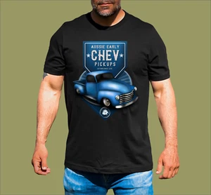 AUSSIE EARLY CHEV PICKUPS CLUB T-SHIRT - Picture 1 of 1