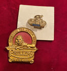 Motorcycle Pin Phillips Cycles Vintage Lion With VTG Gold Schwann Bike Pin