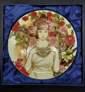 LG. JUGENDSTIL DEKO KERAMIK KERAMIK FRAU WANDLADEPLATTE TELLER BENAYA INNOVATION - Bild 1 von 7