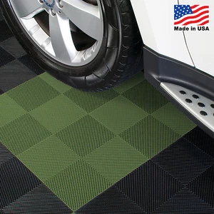 Garage Tiles | Drain Tiles Green - Made In the USA - Picture 1 of 4