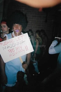 PLEASE LET MADONNA BE MY MOMMY! Vintage FOUND PHOTOGRAPH Color ORIGINAL 53 49 K - Picture 1 of 1