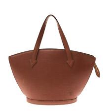 Used Louis Vuitton Saint-Jacques Handbag Kenya Brown Leather Lv Logo Engraved
