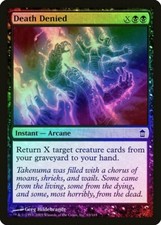 Death Denied FOIL Saviors of Kamigawa PLD Black Common MAGIC CARD ABUGames