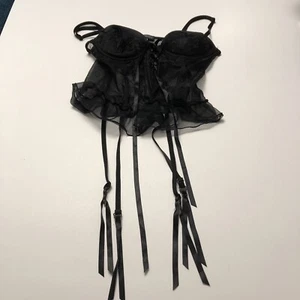 Seductive Wear By Cinema Etoile Lace Coquette Lingerie Corset Top Size Medium - Imagen 1 de 5