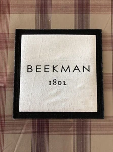 BEEKMAN 1802~LOCKPORT~King Duvet~Tawny Plaid/check~100% COTTON~NWT~ - Picture 1 of 7