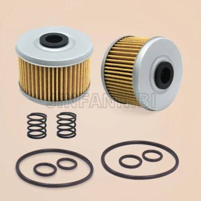 2 Oil Filter W/Spring for Honda Rancher 350 420 Foreman 400 450 500 FourTrax 300 - Image 1 of 4