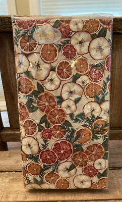 Grapefruit Guest Napkins 32ct, Grapefruit Buffet Napkins, Citrus Guest Napkins - Image 1 of 4