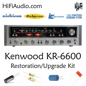 Kenwood KR-6600 KR-6060 restoration recap upgrade kit repair filter capacitor - Picture 1 of 7