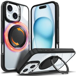 Funda protectora magnética con soporte Magsafe para iPhone 16 15 14 13 Plus Pro Max - Imagen 1 de 16