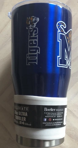 Memphis Tigers NCAA 30oz Tumbler Cup Mug Boelter Brands New Cover
