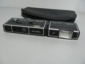 Minolta Pocket AutoPack 270 con flash automático de bolsillo 25 probado y funcionando en buen estado - Imagen 1 de 10