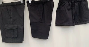 Boys School Uniform Shorts Bundle Age 5-6 Black George H&M - Picture 1 of 5