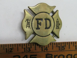 OLD FIRE DEPARTMENT FIREMEN EMT BELT BUCKLE CLOTHING - Picture 1 of 1