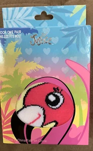 JUSTICE FLAMINO ALETA ANKLE SOCKS OS SUPER CUTE!! - Picture 1 of 2
