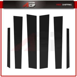 Piano Black Door Trim Fits 03-07 Honda Accord 6PCS Set Pillar Posts Glossy Cover - Picture 1 of 6