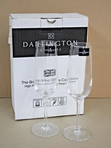 Dartington Crystal Vineyard Champagne Flutes Set of 2 With Original Box - Signed - Picture 1 of 3