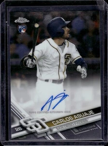 2017 Topps Chrome Carlos Asuaje Auto Rookie RC Padres - Picture 1 of 2
