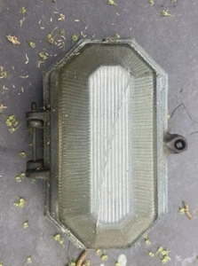 Vintage Antique Cast Aluminium Metal Glass Primalux Bulkhead Exterior Wall Light - Picture 1 of 4