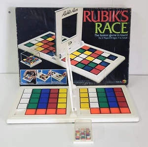 Rubiks Race Board Game By Ideal 1982 Complete  - Picture 1 of 4