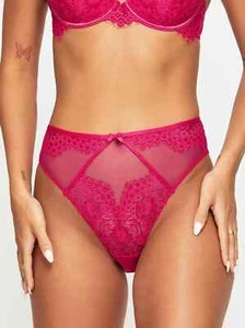 Ann Summers Sweet Serenade Pink High Waist Briefs 8 - Picture 1 of 5