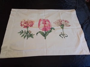 Pierre Frey Std Pillow Sham Beige Floral Flower Print French Cotton Luxury - Picture 1 of 17