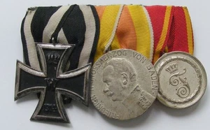 GERMANY - STATES Imperial Baden 1914-18 Group of 3 medals. - Picture 1 of 1