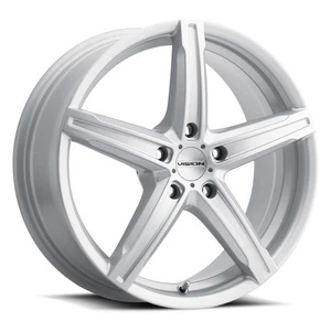 17x7 +38 Vision 469 Boost 5x120 Silver Wheels (Set of 4) - Picture 1 of 2