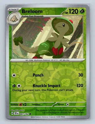 SV05: Temporal Forces #007/162 Breloom Reverse Holo - Image 1 of 2