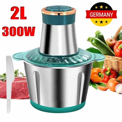 2L Multi Zerkleinerer Elektrisch Gemüse Multihacker Häcksler Zwiebelschneider - Bild 1 von 4