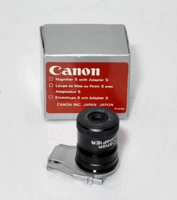 Exc*  Canon Magnifier S with Adapter S for A-1 AE-1 boxed - Image 1 of 4