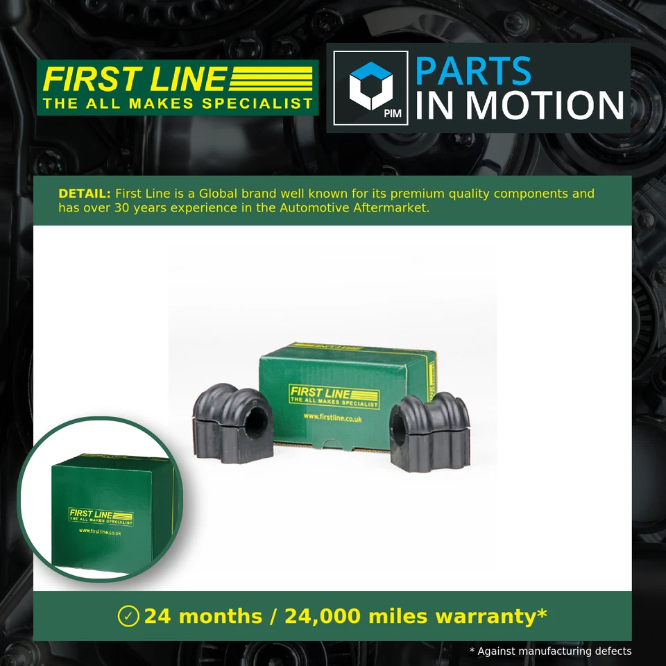 2x Anti Roll Bar Bush (pair) fits KIA MAGENTIS 2.0D Front 06 to 10 Suspension - Image 1 of 4