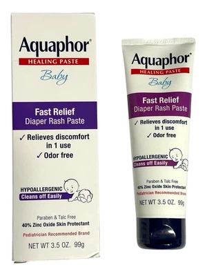 Pasta curativa Aquaphor bebé para dermatitis del pañal, 3,5 oz (99 g) sin olores - por ejemplo: 2/27 Foto 1 de 4