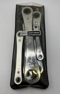 Vintage Craftsman 5 Piece Sae Box End Ratchet Wrench Set USA 4368 - Picture 1 of 7
