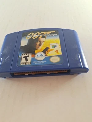 007 The World is Not Enough Juego Nintendo 64 Auténtico Azul N64 Solo Cartucho Foto 1 de 2