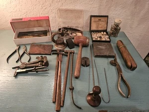 Antique Lot Of WatchMakers Tools, Over 40 Pieces-Very Good - Picture 1 of 13