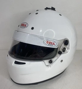 BELL RS7 Pro 59 Med White Full-Face Racing Helmet - Picture 1 of 6