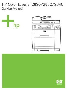 HP Color Laserjet 2820 / 2830 / 2840 Printer Service Manual(Parts & Diagrams) - Picture 1 of 1